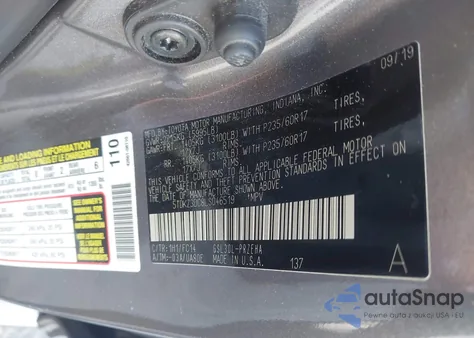 2020 Toyota Sienna Le from USA, damaged, VIN 5TDKZ3DC8LS046519